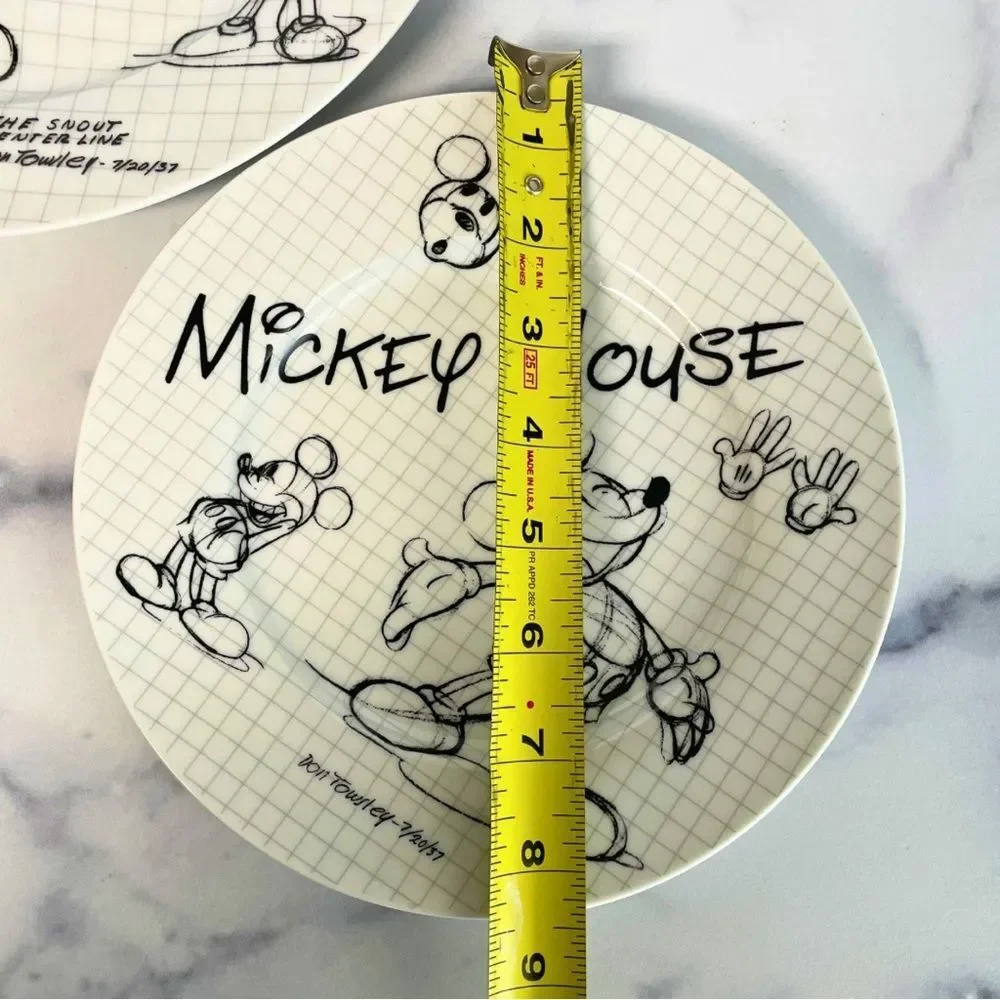 Disney Mickey Mouse Sketch Book Plates 10.5